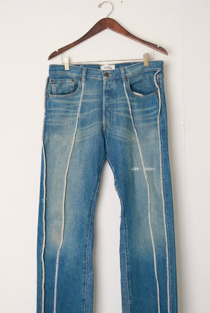 Vintage Overlock Jeans Blue