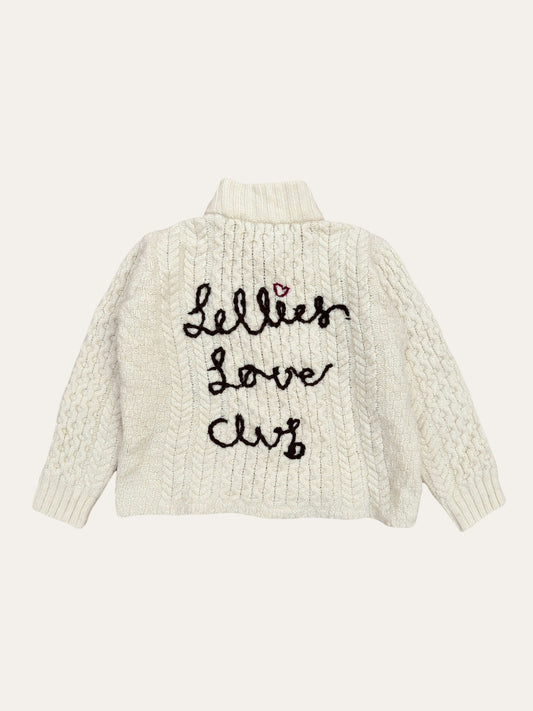 Hand-Embroidered Fisherman Cardigan | XS