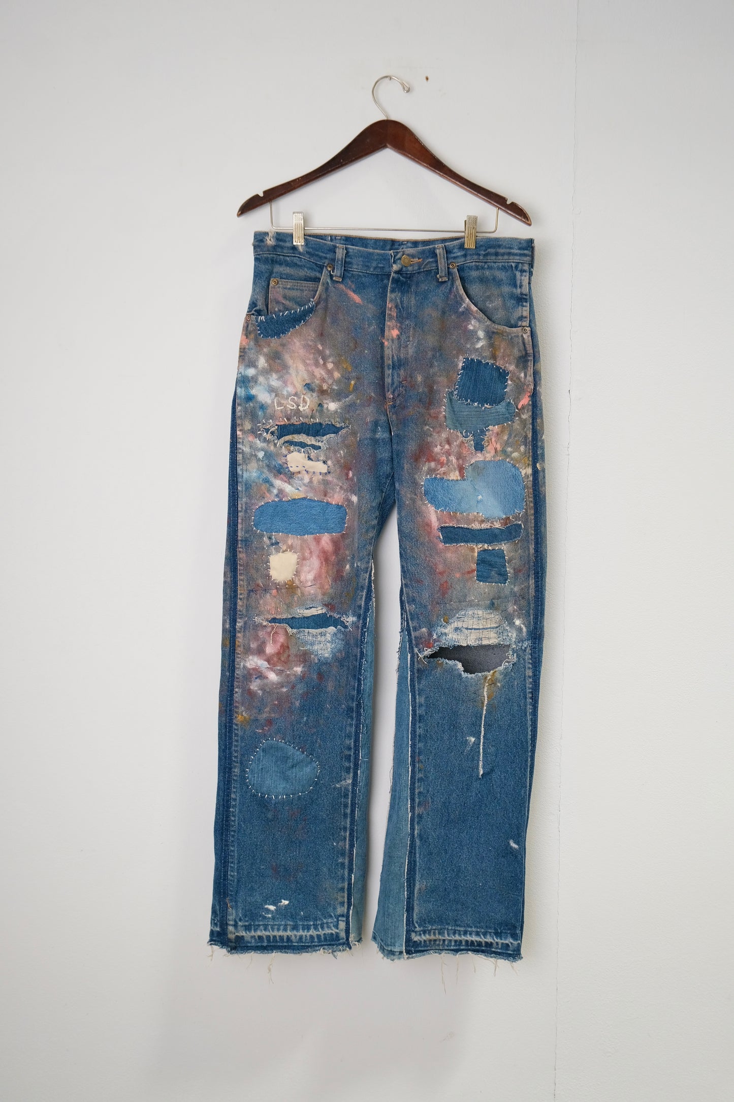 Painted Repair Vintage Wrangler Denims