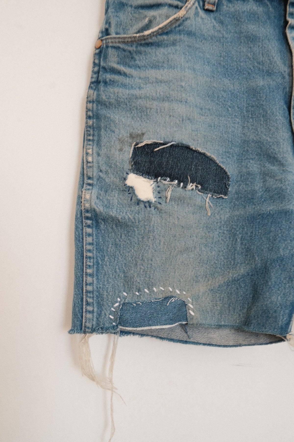 Repaired Vintage Denim Shorts