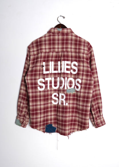 Vintage Reworked Flannel Red