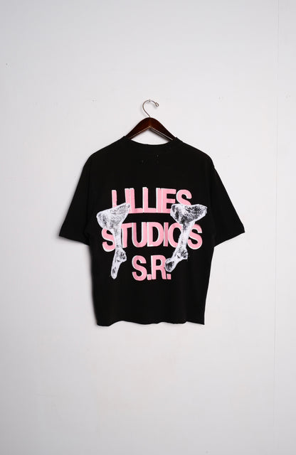 Recycled Black Graphic Print T-shirt