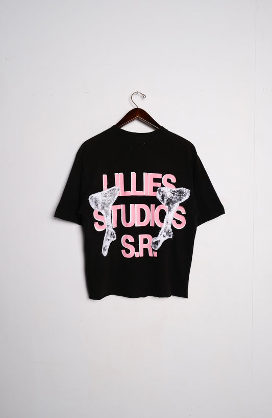 Recycled Black Graphic Print T-shirt