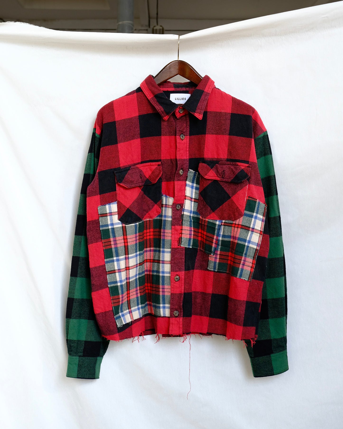 Up-Cycled Flannel Shirt in Cotton