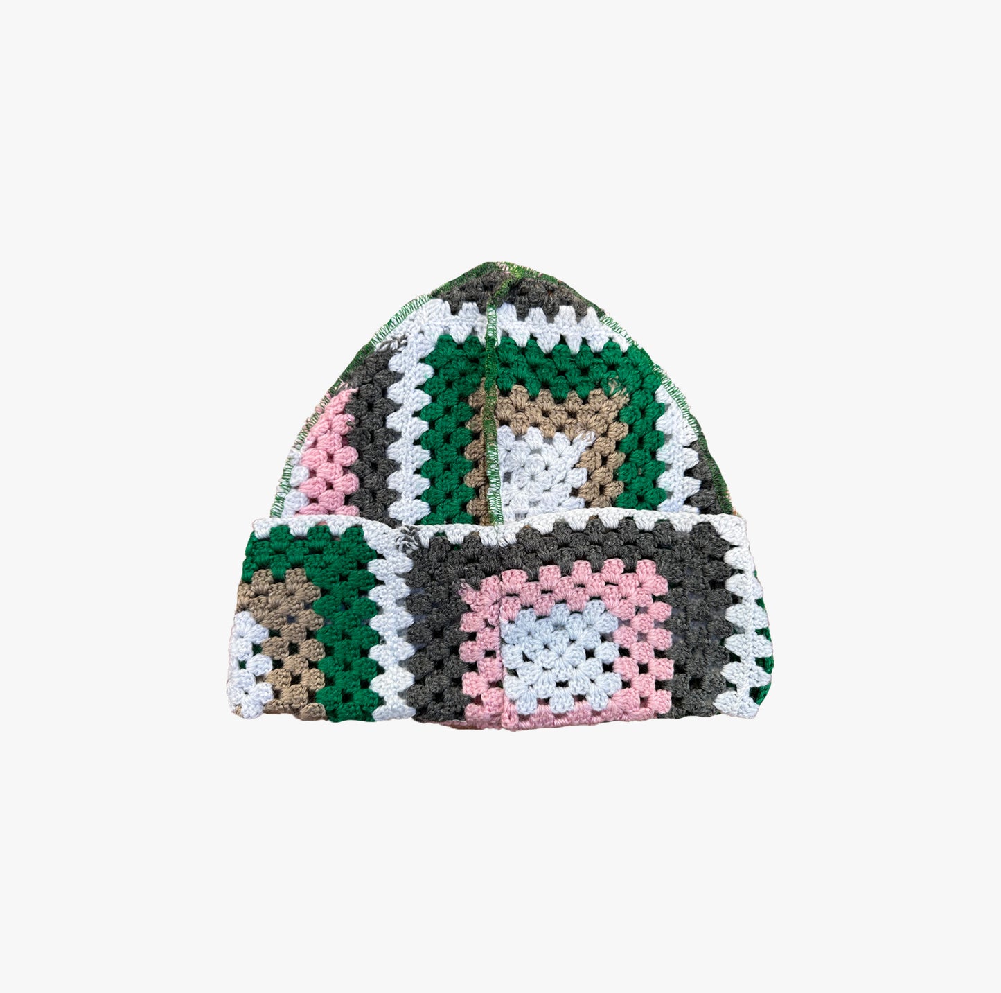 Handmade crochet overlocked beanie hat