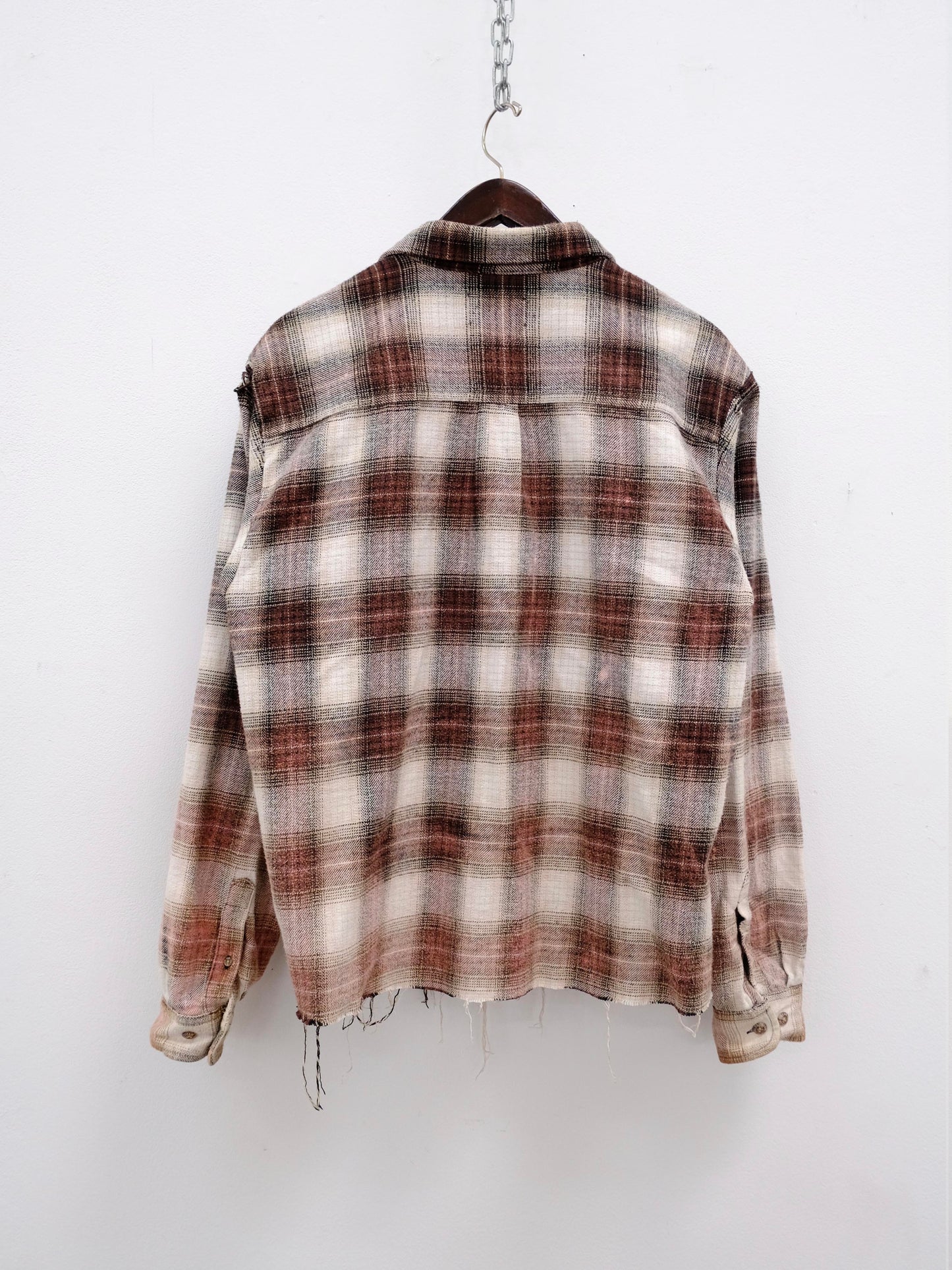 Distressed Bleach Lumberjack Shirt