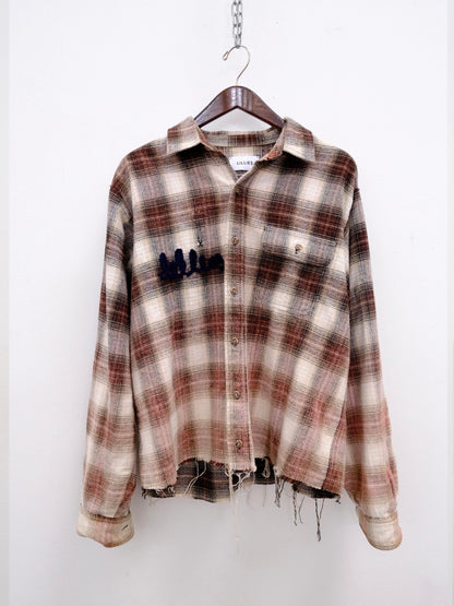 Distressed Bleach Lumberjack Shirt