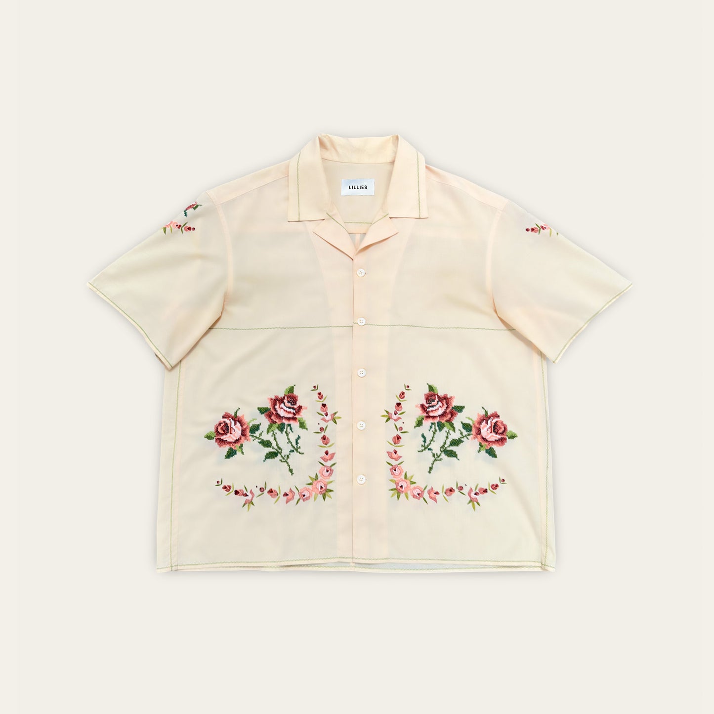 Charlie Shirt Pink Embroidered