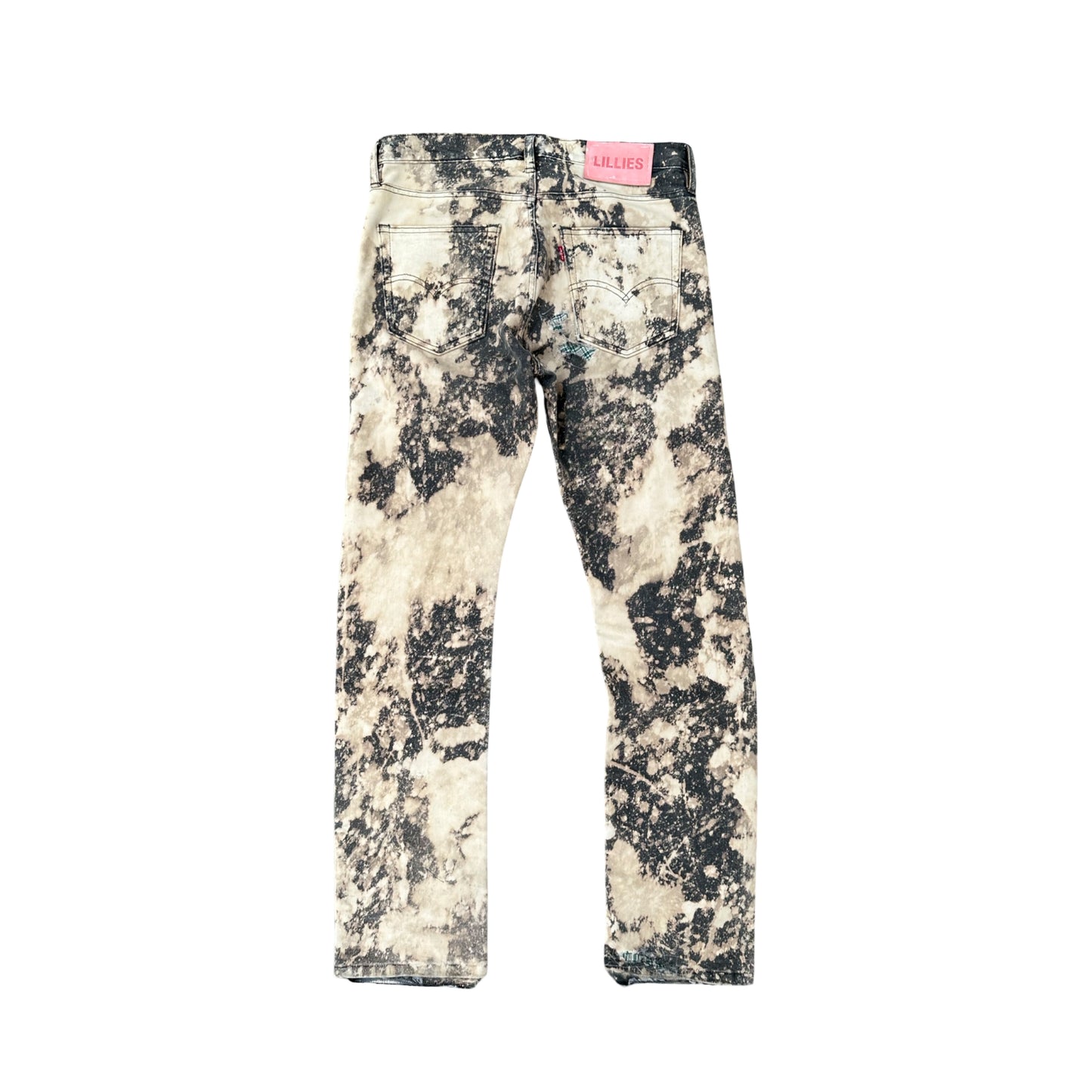 Sand Bleach Distressed Jeans