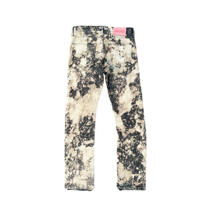 Sand Bleach Distressed Jeans