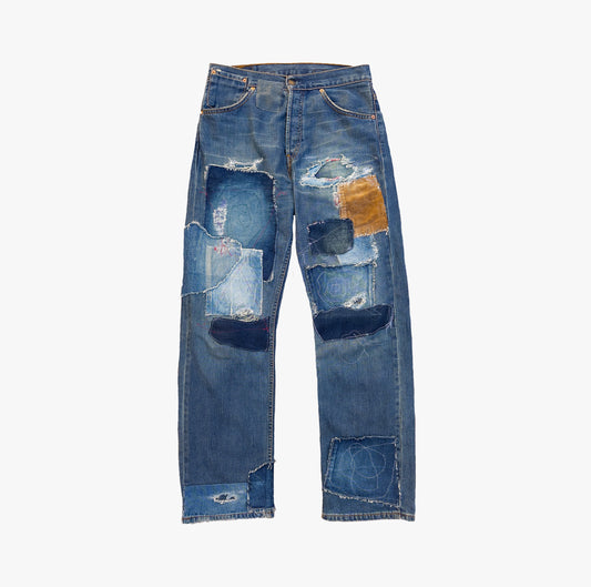 Lillies Studios vintage handmade patchwork jeans 