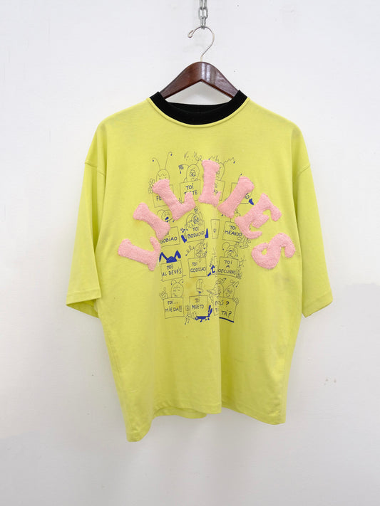 90´s Vintage Yellow Collar Tee