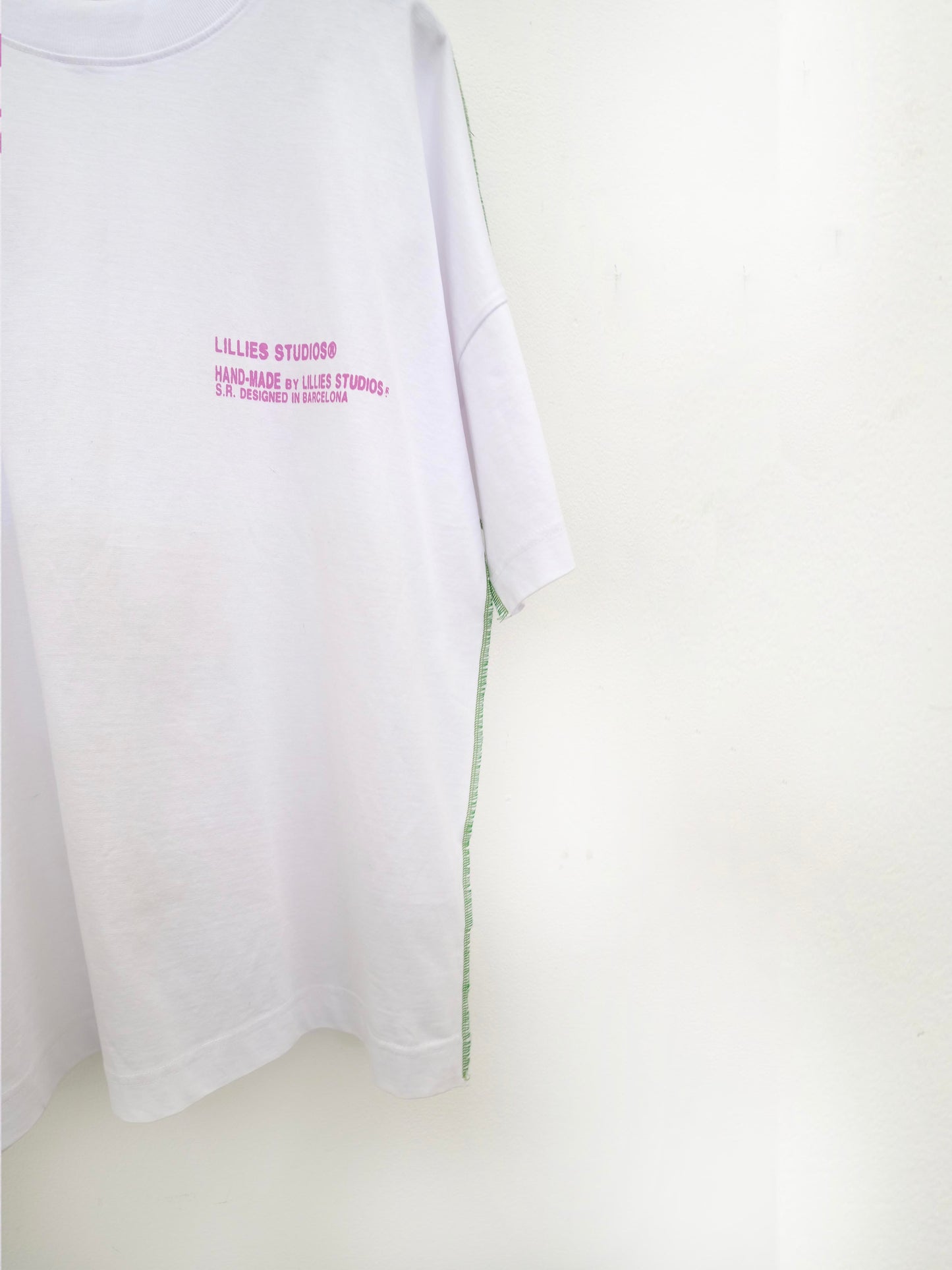 White Overlock Graphic Tee