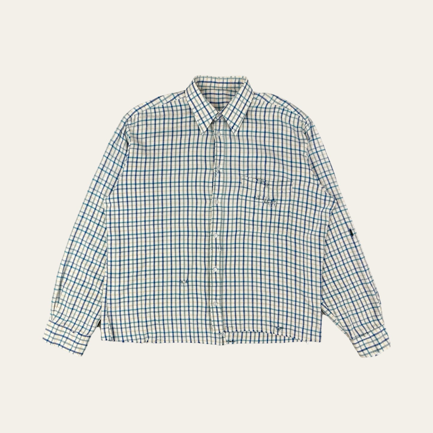 White Check Flannel Shirt