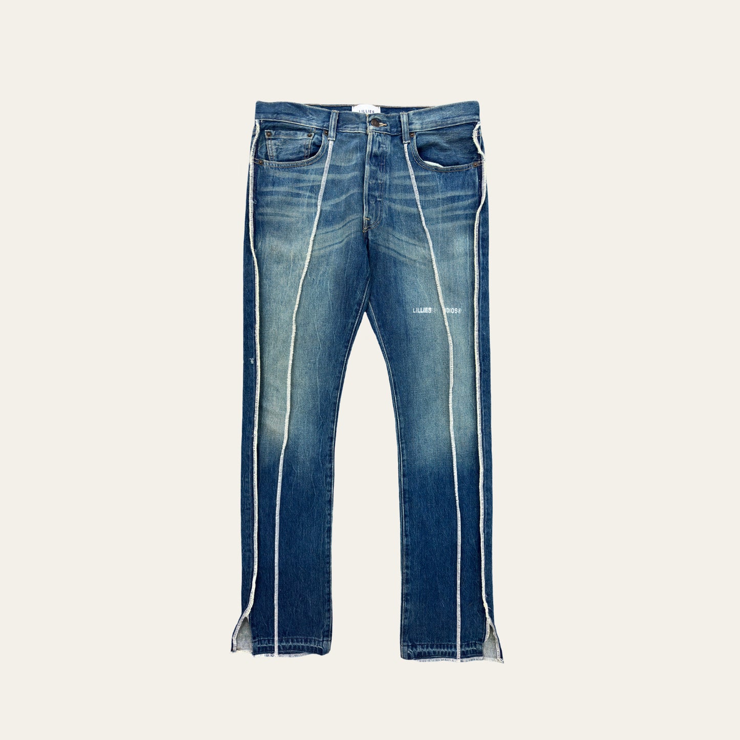 Wide Cut Jeans Blue