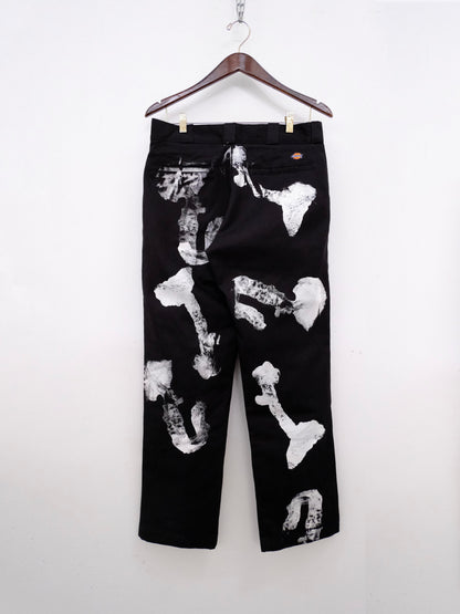 Vintage Mushroom Dickies Pants Black