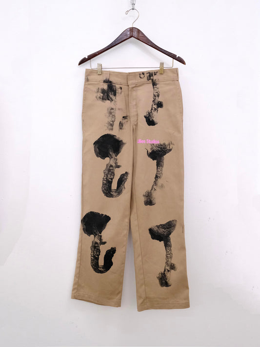 Vintage Mushroom Dickies Pants Biege