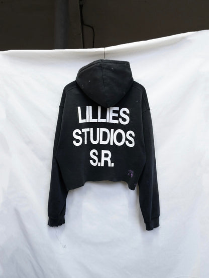 Cropped Vintage Hoodie