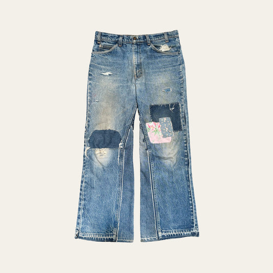 Vintage Patchwork Denim Jeans