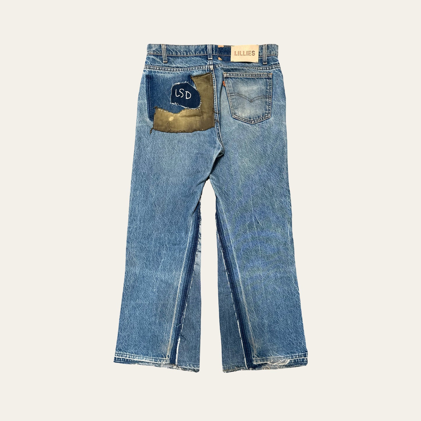 Vintage Patchwork Denim Jeans