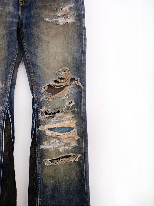 Rust Japanese Patchwork Denim