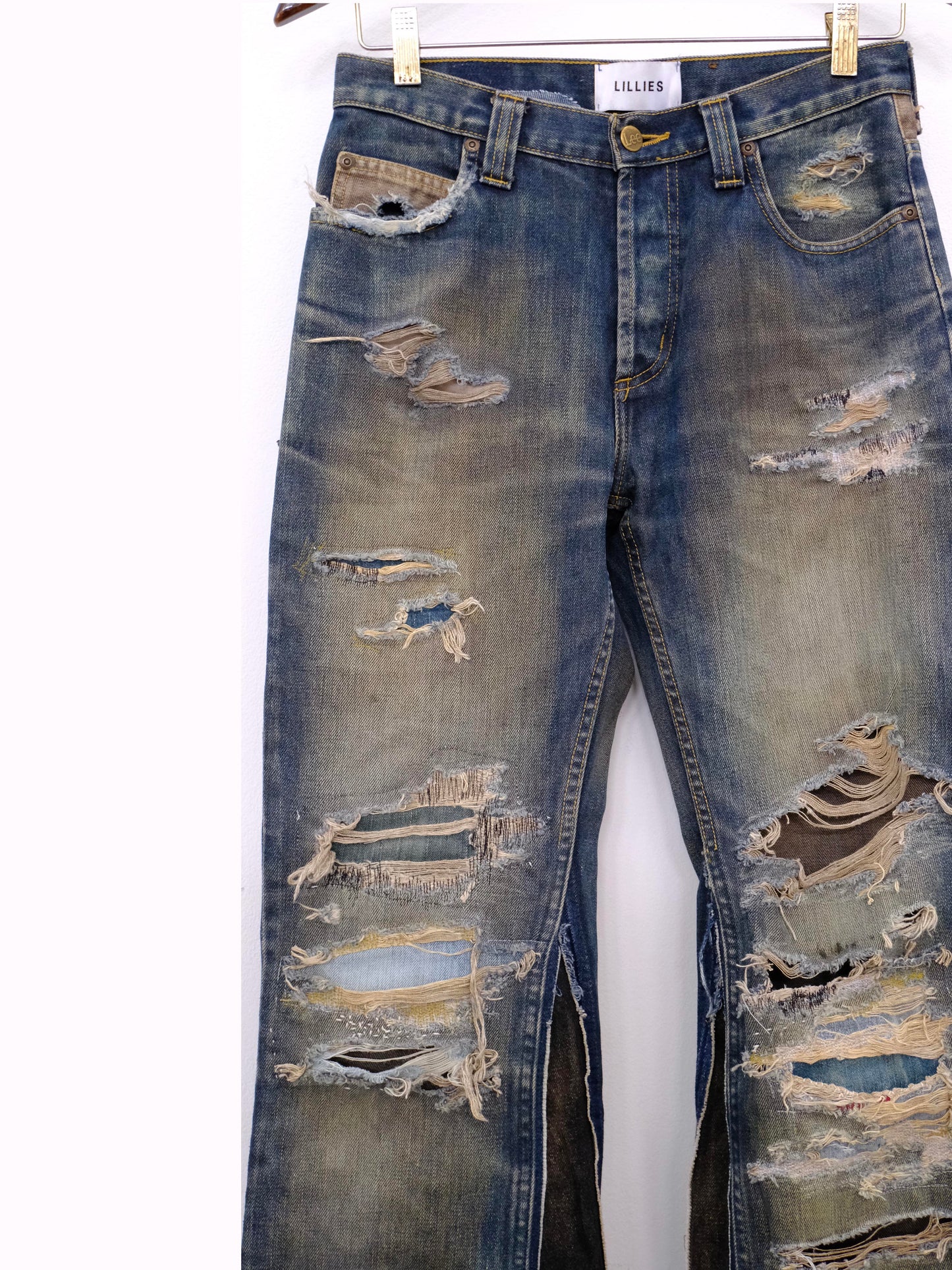 Rust Japanese Patchwork Denim