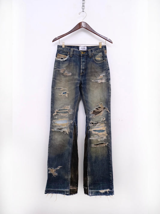 Rust Japanese Patchwork Denim