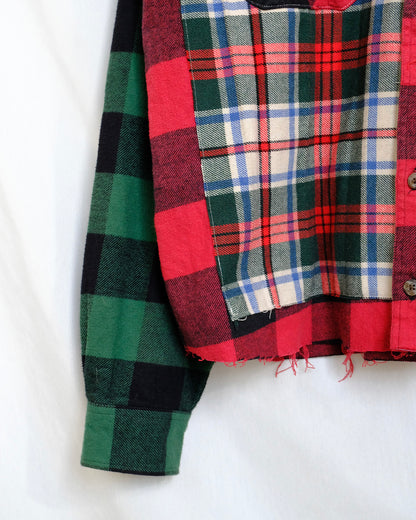 Up-Cycled Flannel Shirt in Cotton