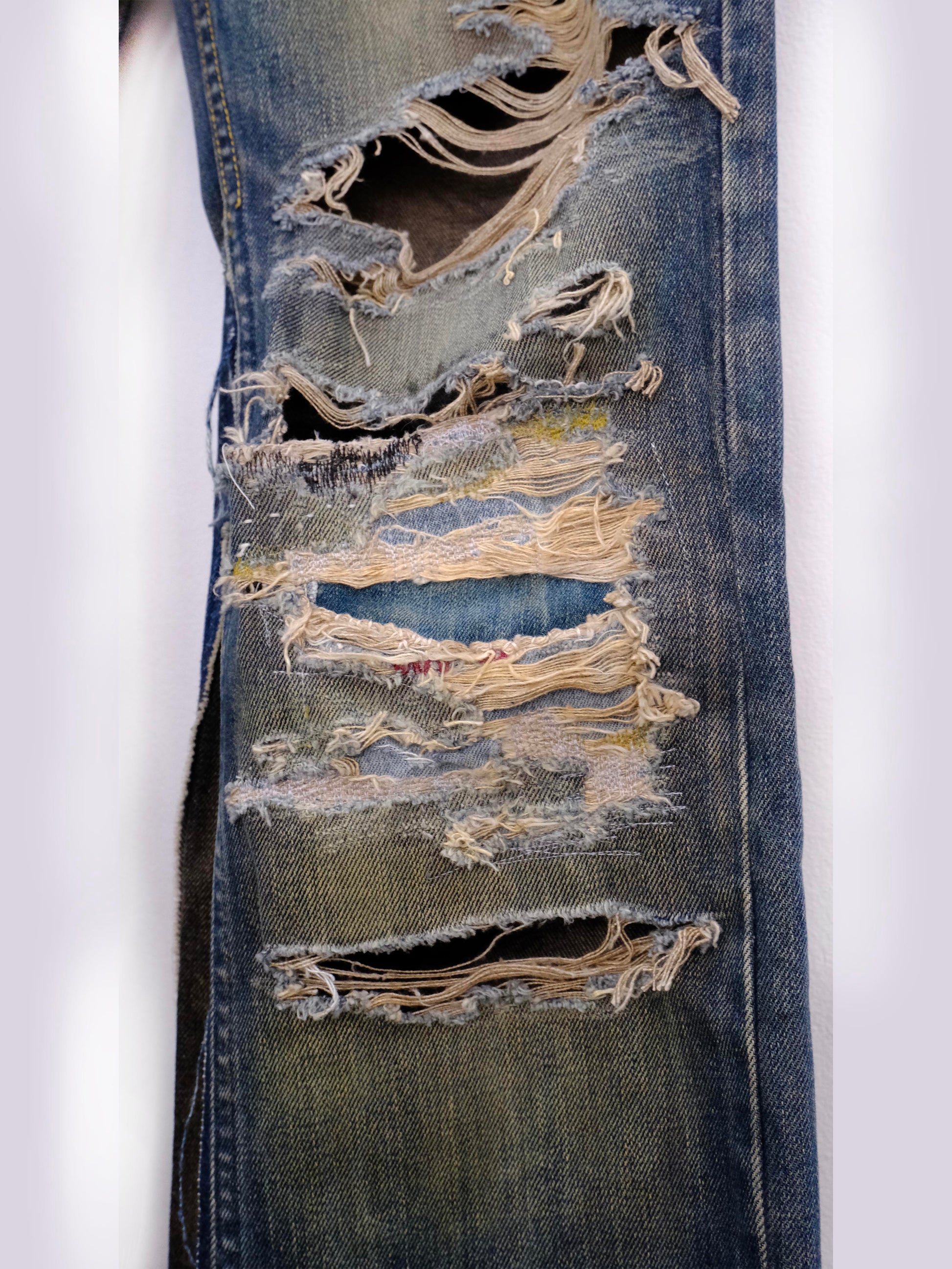 rust jeans womens front detail