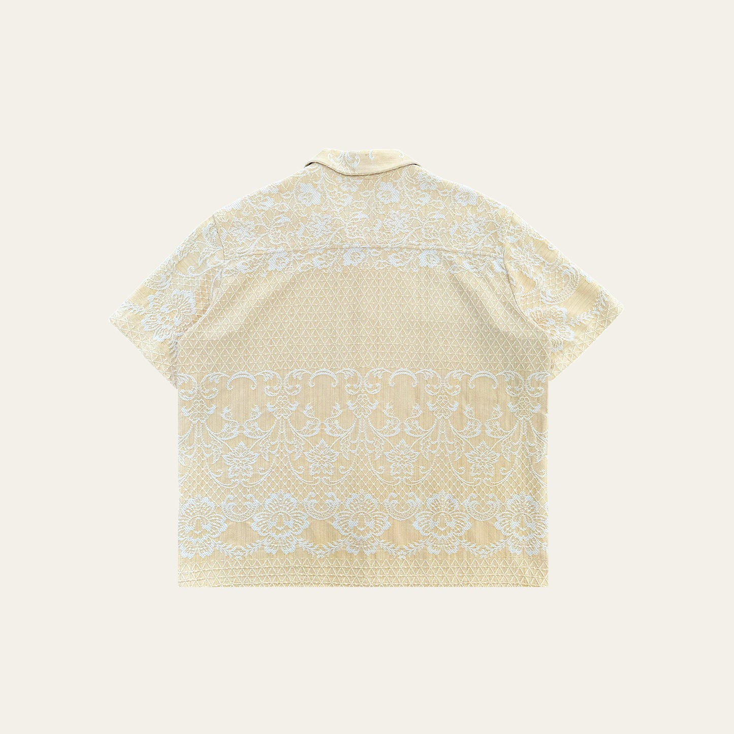 Yellow Up-cycled Curtain Shirt