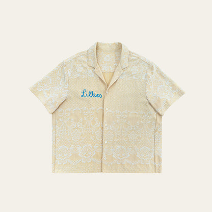 Yellow Up-cycled Curtain Shirt